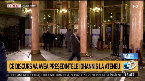 Ce discurs va avea președintele Rom&acirc;niei la Ateneu