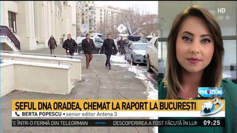 Şeful DNA Oradea, chemat la raport la Bucureşti