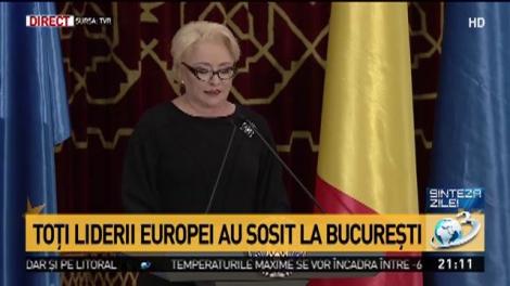 Discurs Viorica Dăncilă: &bdquo;Ne dorim o Europă mai unită. Vom promova ceea ce ne unește&rdquo;
