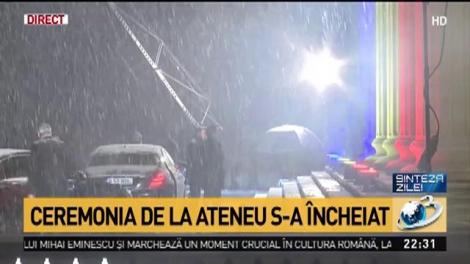 Klaus Iohannis, moment jenant la plecarea de la ceremonia istorică