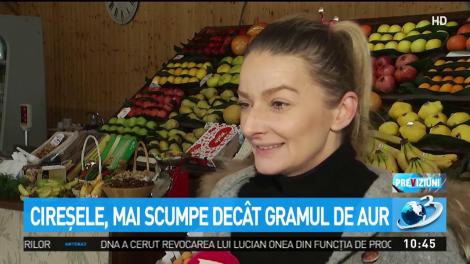 Cireşele, mai scumpe dec&acirc;t gramul de aur