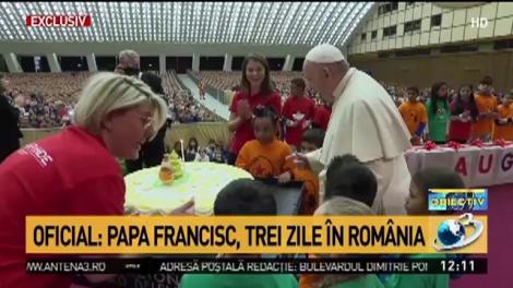 Oficial: Papa Francis, &icirc;n Rom&acirc;nia pe 31 mai