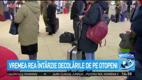 Vremea rea întârzie decolările de pe Otopeni