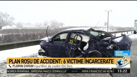 Accident cumplit în Gorj! A fost declanșat planul roșu de intervenție! - VIDEO