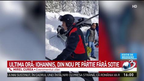 Klaus Iohannis, din nou pe pârtie fără soție