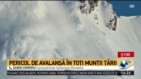 Pericol de avalanşă &icirc;n toţi munţii ţării