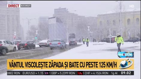 Ninge puternic în București! Traficul, dat complet peste cap! Mai multe trenuri au întârzieri de zeci de minute