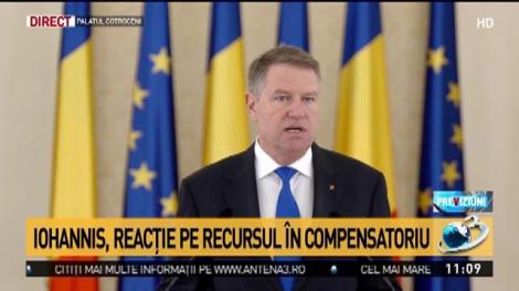 Klaus Iohannis pe tema recursului compensatoriu: &bdquo;Siguranța cetățeanului rom&acirc;n nu este negociabilă&rdquo;