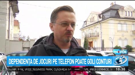 Dependenţa de jocuri pe telefon poate goli conturi