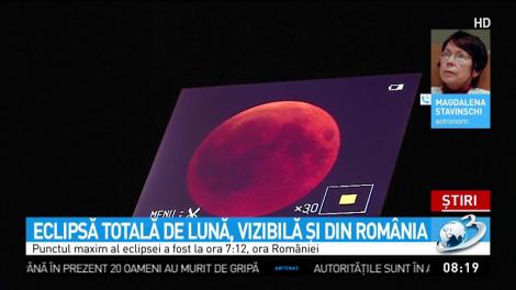 Eclipsă totală de lună, vizibilă şi din România