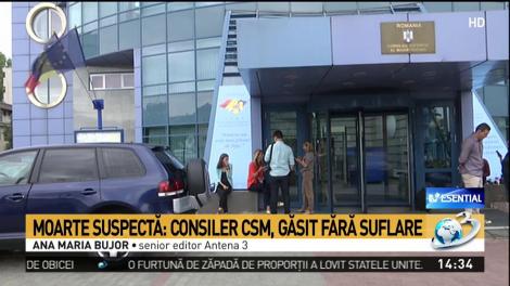 Moarte suspectă. Consilier CSM, găsit fără suflare