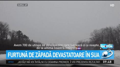 O furtună de zăpadă infernală a lovit SUA! 3 morți și mii de zboruri anulate! Președintele Trump avertizează
