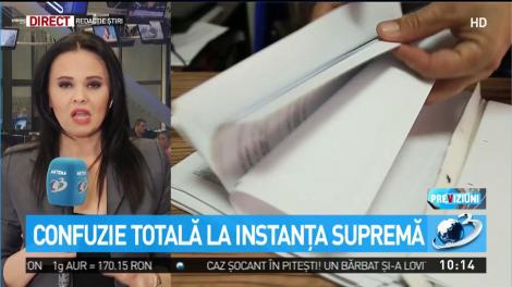 Confuzie totală la Instanţa Supremă