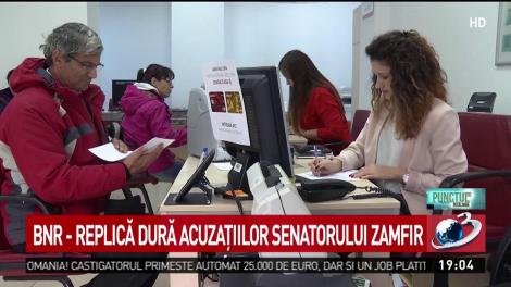 BNR, replică dură acuzațiilor senatorului Daniel Zamfir
