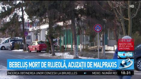 Bebeluş mort de rujeolă, acuzaţii de malpraxis