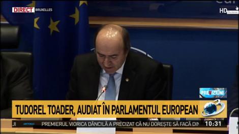 Declaraţia lui Tudorel Toader din Parlamentul European