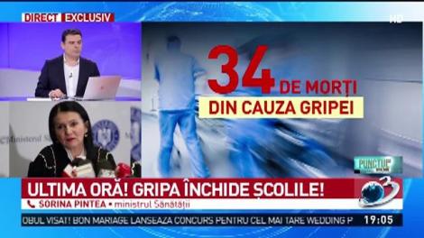 Gripa face ravagii &icirc;n Romania. . Legătură directă cu ministrul sănătății, Sorina Pintea