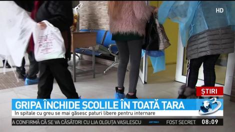 Gripa &icirc;nchide şcolile din toată ţara