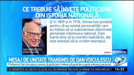 Mesaj de unitate transmis de Dan Voiculescu