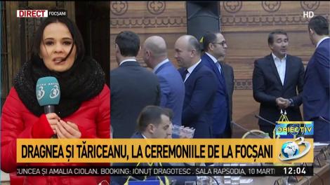 Dragnea şi Tăriceanu, la cermoniile de la Focşani