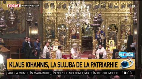 Klaus Iohannis la slujba de la Patriarhie