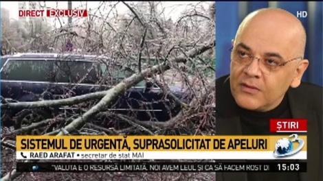 Raed Arafat, explicație după mesajul transmis de RO-ALERT: 112 trebuie să rămână liber pentru urgențele cu risc vital