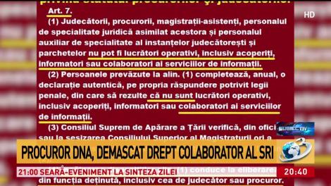 Procuror DNA, demascat drept colaborator al SRI