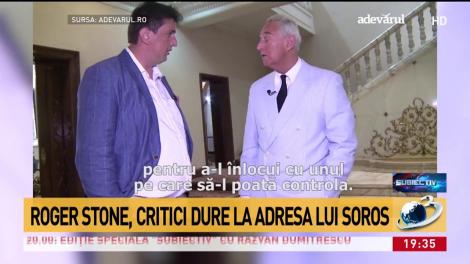 Roger Stone, despre statul subteran din România