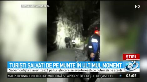 Turişti salvaţi de pe munte
