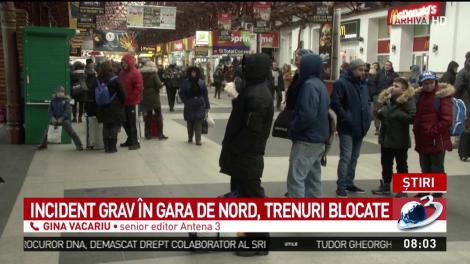 Incident grav &icirc;n Gara de Nord, trenuri blocate