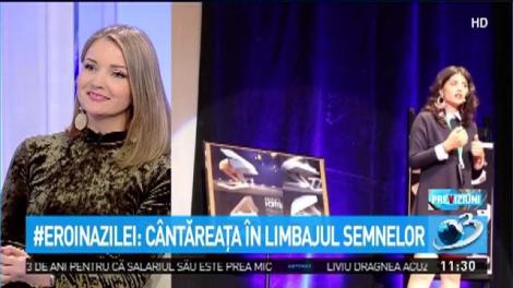 #Eroina Zilei: C&acirc;ntăreța &icirc;n limbajul semnelor