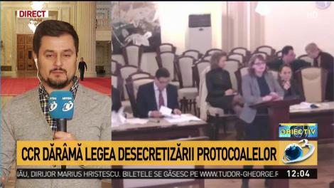 CCR dăr&acirc;mă legea desecretizării protocoalelor.