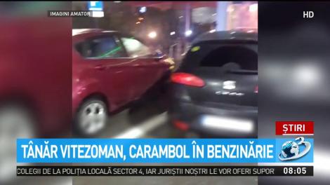 Accident şocant &icirc;ntr-o benzinărie din Craiova
