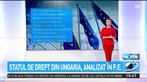 Statul de drept din Ungaria, analizat în P.E