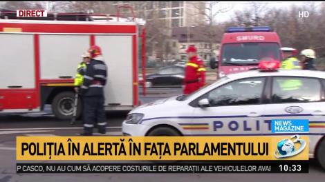 Accident lângă Palatul Parlamentului! Un copil a fost rănit, iar o mașină s-a răsturnat - Video