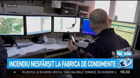 Incendiu nesf&acirc;rşit la fabrica de condimente