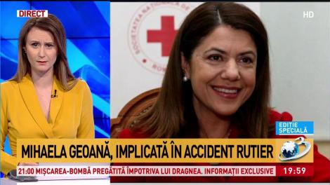 Mihaela Geoană, implicată &icirc;ntr-un accident rutier