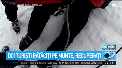 Doi turişti rătăciţi pe munte, recuperaţi