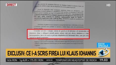 Documente explozive. Ce i-a scris Gabriela Firea lui Klaus Iohannis în scandalul apei