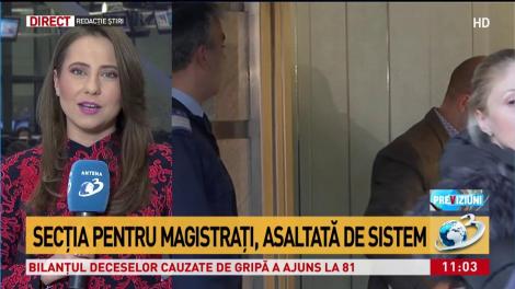Secţia pentru magistraţi, asaltată de sistem