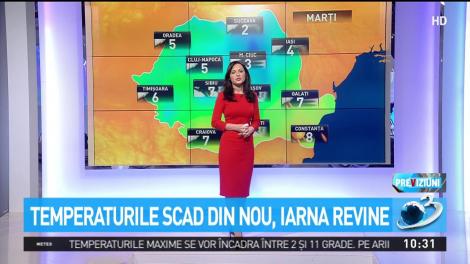 Iarna revine. Temperaturile scad din nou