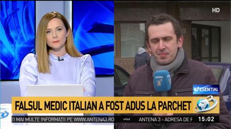 Medicul fals italian a fost adus la audieri la Parchet
