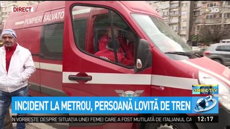 Un bărbat de 31 de ani s-ar fi aruncat &icirc;n faţa metroului