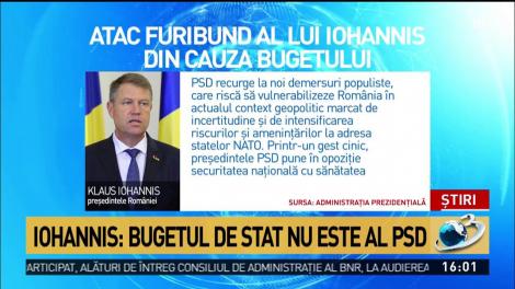 Iohannis, nervos pe scăderea bugetelor Serviciilor