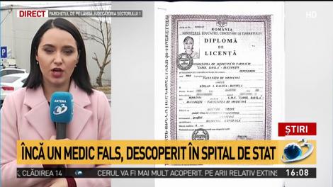 &Icirc;ncă un medic fals, descoperit &icirc;n spital de stat