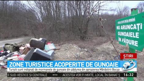 Zone turistice acoperite de gunoaie