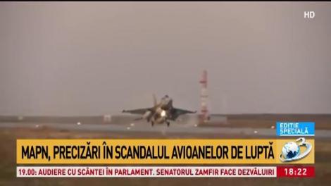 MAPN, precizări &icirc;n scandalul avioanelor de luptă