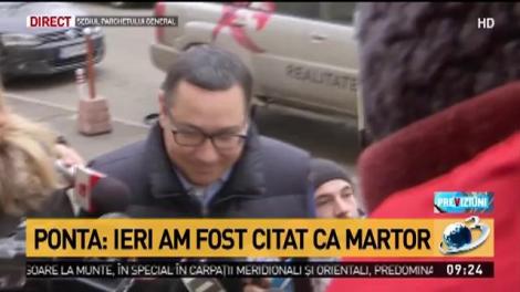 Victor Ponta, audiat la Parchetul General