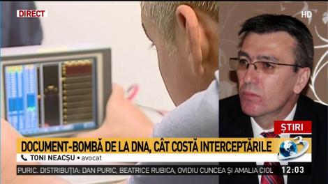Documente-bombă de la DNA. C&acirc;t costă interceptările