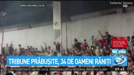 O tribună s-a prăbuşit într-un orăşel din Argentina